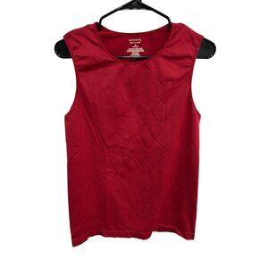 Merona Seamless Womens Red Cotton Blend Sleeveless Tank Top Size XL Casual